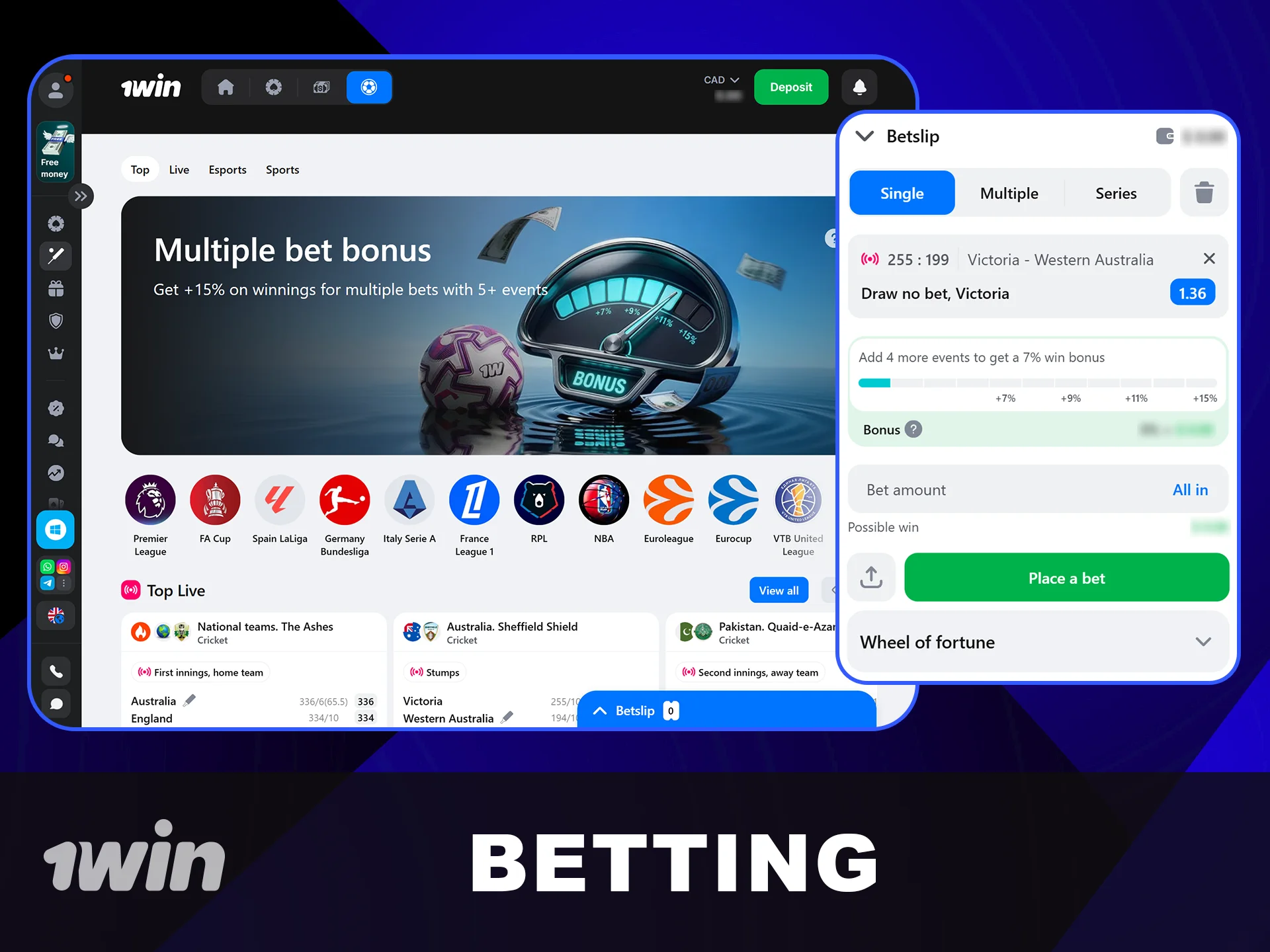 Guide How to Start Betting at 1win.
