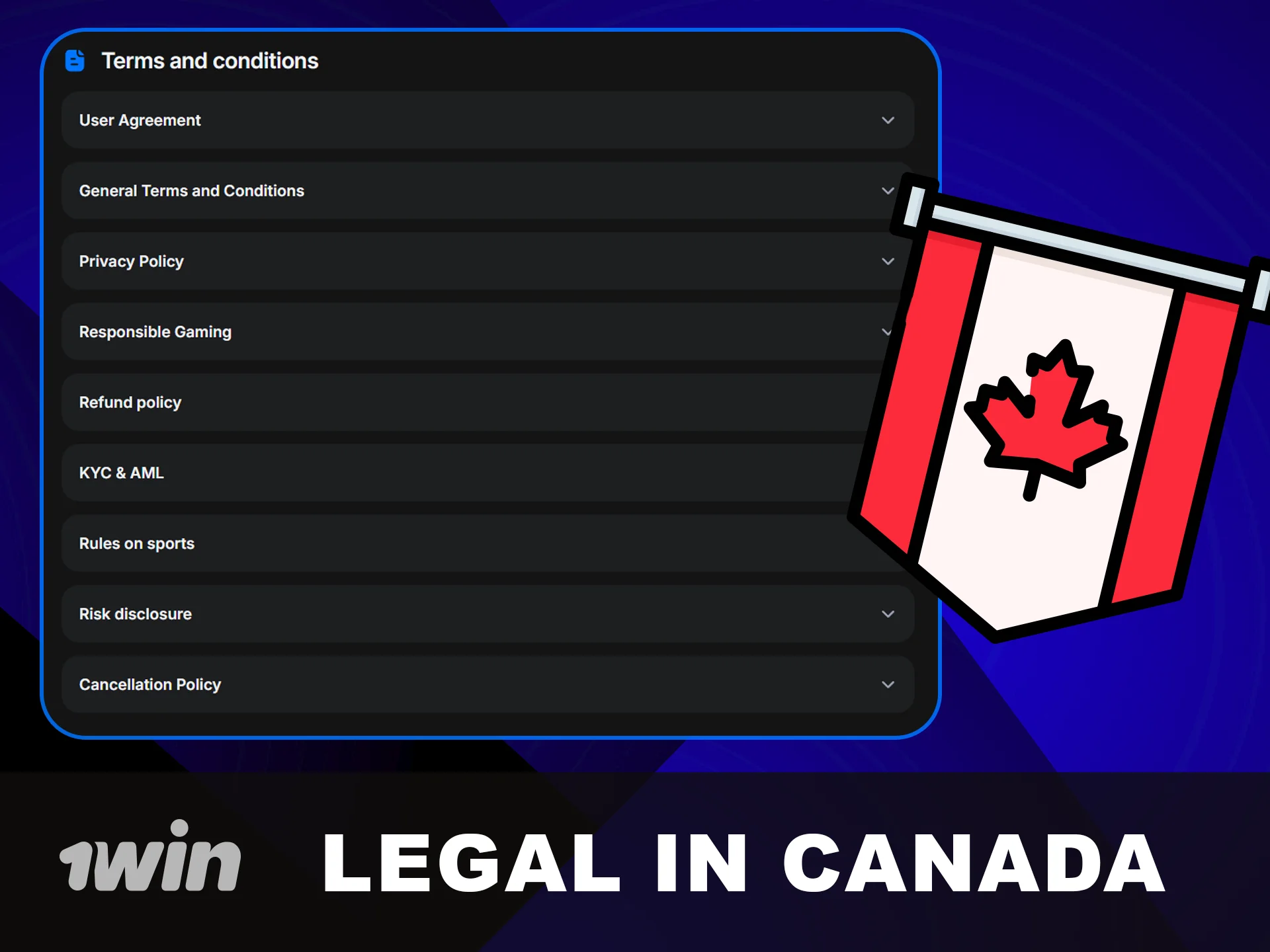 Check if 1win is Legal in Canada.